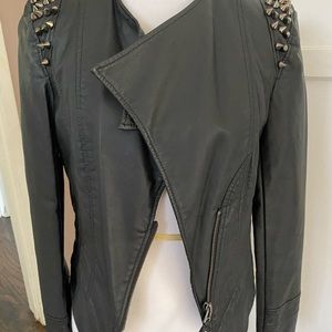 Faux leather jacket